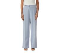 s.Oliver BLACK LABEL Regular Fit Weite Hose mit Bügelfalten in Rauchblau, Größe 44/32