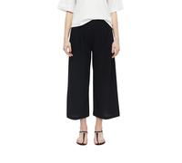 Strukturierte Culotte mit Falten und Elastikbund 40 schwarz 2178648.9999.40