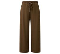 s.Oliver Red Label - Marlenehose mit Tunnelzug braun - Gr. - 42