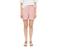 Relaxshorts S.OLIVER, Damen, Gr. 42, N-Gr, marsala pink stripe, Web, Obermaterial: 100% Baumwolle, gestreift, normal ca. Mitte Oberschenkel, Hosen, Gestreifte Sommershort aus reiner Baumwolle (5322826
