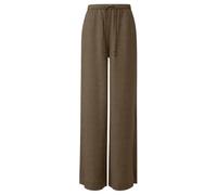 Gecrêpte Wide-Leg-Hose mit Eingrifftaschen 40/REG braun 2179262.8918.40_REG