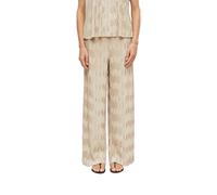 s.Oliver Damen Hose - Wide Leg, Plissee, High Rise, Jersey - Business & Festlich