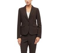 s.Oliver BLACK LABEL Slim Fit Kurzblazer mit Viskose-Anteil in Dunkelbraun, Größe 38