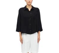 s.Oliver Damen Indoor-Jacke - Relaxed Fit, strukturierte Baumwolle, 3/4-Ärmel, Hemdkragen