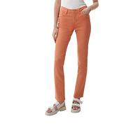 s.Oliver Damen Jeans-hose, Jeans Hose Betsy Slim, Orange, 34W / 32L EU