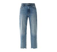 s.Oliver Damen Jeans, Jeans Karolin Cropped Straight Leg, Light Blue Denim, 44W / 34L EU