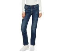 s.Oliver Damen Jeans - Slim Fit, Mid Rise, Straight Leg, Used-Effekt