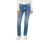 s.Oliver Damen Jeans - Slim Fit, Mid Rise, Straight Leg, Used-Effekt