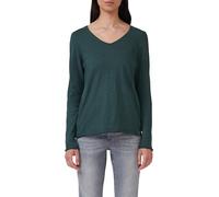 s.Oliver Damen Jersey-Shirt mit V-Ausschnitt und Rollsaum T-Shirt Langarm (1er Pack)