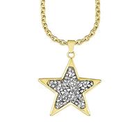 s.Oliver Damen-Kette mit Anhänger Let's Celebrate Swarovski Rocks Edelstahl Kristall silber 45 cm - 515986