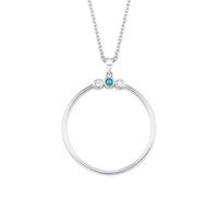 s.Oliver Halskette 2024295 Zirkonia türkis Silber 925