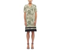 Kleid mit All-over-Print und Kontrast-Detail 42 türkis|beige|mehrfarbig 2180716.61F0.42