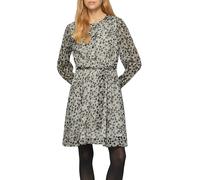 s.Oliver Damen Kleid - Chiffon, All-Over-Print, Langarm, Regular Fit