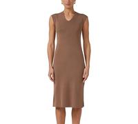 s.Oliver Damen Kleid - Midi, V-Ausschnitt, Feinstrick, Slim Fit