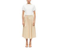 Midi-Kleid mit Wasserfall-Ausschnitt 40 creme|braun 2177968.0200.40