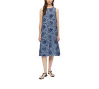 Strukturiertes Stufenkleid aus Viskosemix 36 blau 2181515.57A0.36