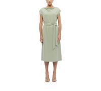 s.Oliver BLACK LABEL Kleid mit Wasserfallkragen Grün Größe 46