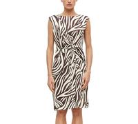s.Oliver Damen Kleid - Regular Fit, Jersey, ärmellos, Wickel-Optik
