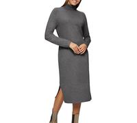 s.Oliver Damen Kleid - Rollkragen, Langarm, Slim Fit, Strickmuster