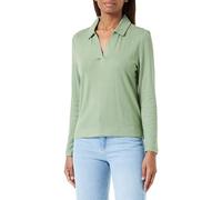 s.Oliver Damen Langarmshirt mit Polokragen Green, 38