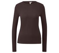 s.Oliver Damen Langarmshirt - Slim Fit, Rippware, Rundhalsausschnitt, weich