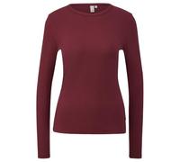 s.Oliver Damen Langarmshirt - Slim Fit, Rippware, Rundhalsausschnitt, weich