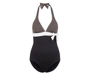 S.Oliver Damen Lmh-221 Badeanzug, Schwarz-Mehrfarbig, 40 / C EU