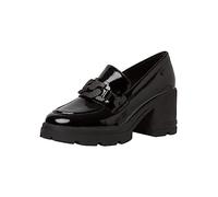 s.Oliver Damen Loafer mit Absatz Blockabsatz Elegant, Schwarz (Black Patent), 40 EU