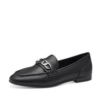 s.Oliver Damen Loafer ohne Absatz Klassisch Elegant, Schwarz (Black), 37 EU