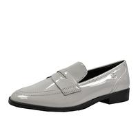 s.Oliver Damen Loafer ohne Absatz Lack Spitz, Braun (Taupe Patent), 37 EU