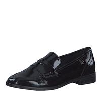 s.Oliver Damen Loafer ohne Absatz Lack Spitz, Schwarz (Black Patent), 37 EU