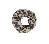 s.Oliver Damen Loop-Schal - Leo-Muster, Jacquard, kuschelig