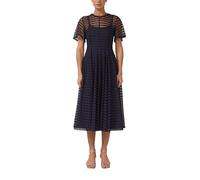 Maxikleid aus Mesh mit Reißverschluss und Unterkleid 36 blau 2179475.5959.36