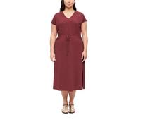 Jerseykleid in Midilänge mit Tunnelzug 52 rot 2183037.3903.52