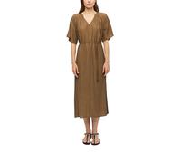 Strukturiertes Viskosemix-Kleid im Relaxed Fit 40 braun 2179259.8918.40