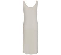 Nachthemd S.OLIVER, Damen, Gr. 40/42, N-Gr, beige (beige, meliert), Rippware, Obermaterial: 92% Viskose, 8% Elasthan, meliert, modisch, figurbetont wadenlang, tiefer Rundhals, Kleider, in angenehmer 4