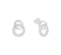 s.Oliver 2015121 Damen Ohrstecker Sterling-Silber 925 Silber Weiß