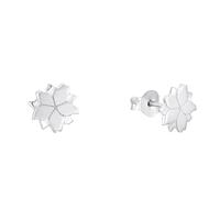 s.Oliver Ohrstecker Damen, Silber, onesize, Lotusblüte, 8 mm, Silber 925, rhodiniert 2034191
