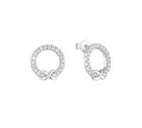 s.Oliver Damen Ohrstecker 2034965 Infinity Silber Zirkonia