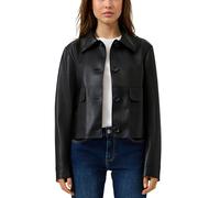 s.Oliver Damen Outdoor-Jacke - Leder-Optik, Regular Fit, Langarm