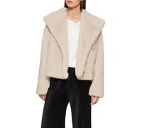 s.Oliver Damen Outdoor-Jacke - Webpelz, Oversize, Druckknöpfe