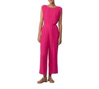 s.Oliver Damen Overall - Chiffon, Plissee, Wide Leg, ärmellos