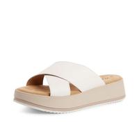 s.Oliver Damen Pantolette mit Kreuzbandage und bequemem Keilabsatz 5-27262-44, Größe:41 EU, Farbe:Weiß