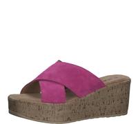 Sandalen aus Leder mit Keilabsatz 41 pink 6009151.510.41