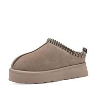 s.Oliver Damen Pantoletten aus Leder zum Reinschlüpfen, Beige (Light Taupe), 40 EU
