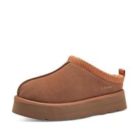 s.Oliver Damen Pantoletten aus Leder zum Reinschlüpfen, Braun (Cognac), 37 EU