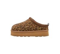 s.Oliver Damen Pantoletten aus Leder zum Reinschlüpfen, Mehrfarbig (Leopard), 37 EU