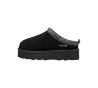 s.Oliver Damen Pantoletten aus Leder zum Reinschlüpfen, Schwarz (Black), 40 EU