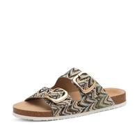 s.Oliver Damen Pantoletten mit Schnallen Bequem, Grün (Khaki), 39 EU