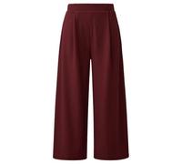 Strukturierte Culotte mit Falten und Elastikbund 44 rot 2178648.3903.44